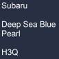 Preview: Subaru, Deep Sea Blue Pearl, H3Q.